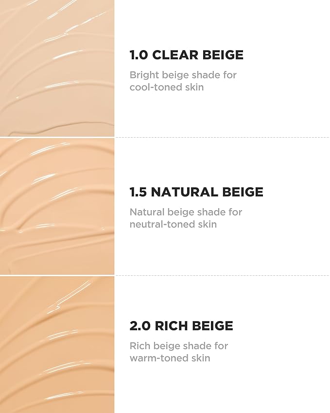 THESAEM Cover Perfection Concealer Foundation - 24H Coverage, Natural Beige)