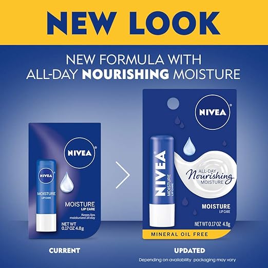 NIVEA Moisture Lip Care, Mineral Oil Oz