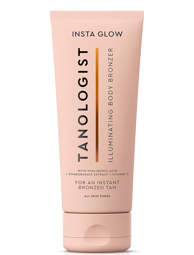 Tanologist Instaglow Illuminating Bronzer for Body - Instant Self Tanner - Last 24 hours - Hyalyronic Acid & Vitamin C - Natural & Vegan - 5.75 fl. oz