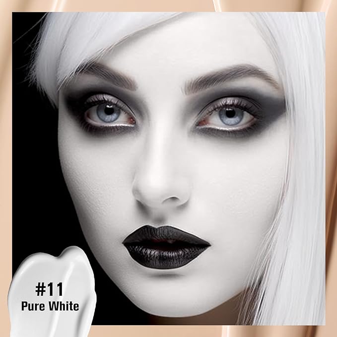 UCANBE White Liquid Foundation Makeup, Medium to Full fl. oz.