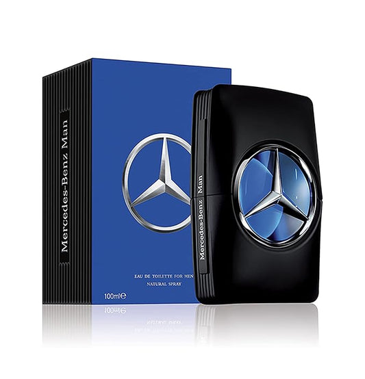 Mercedes-Benz Man - Elegant Fragrance With Sensual, Floral, Woody Notes - Mesmerize The Senses With Original Luxury Men’s Eau De Toilette Spray - Endless Day Through Night Scent Payoff - 3.4 Oz