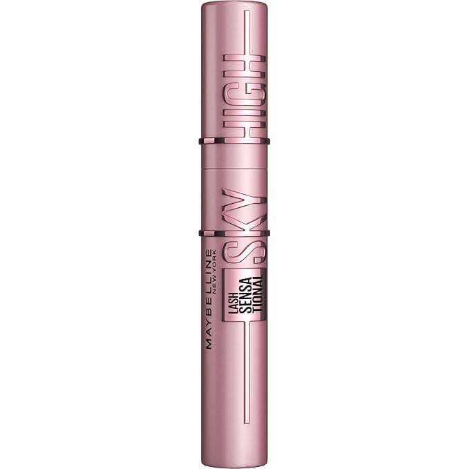 Maybelline Lash Sensational Sky High Washable Mascara Makeup, Volumizing, Lengthening, Defining, Curling, Multiplying, Buildable Formula, Very Black, 1 Count