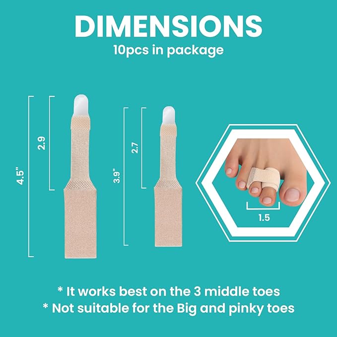 10 Pack Fabric Hammer Toe