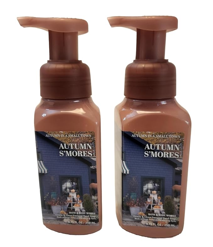 Bath & Body Works and Autumn S'Mores Gentle Foaming Hand Soap 8.75 Ounce 2-Pack (Autumn S'Mores)