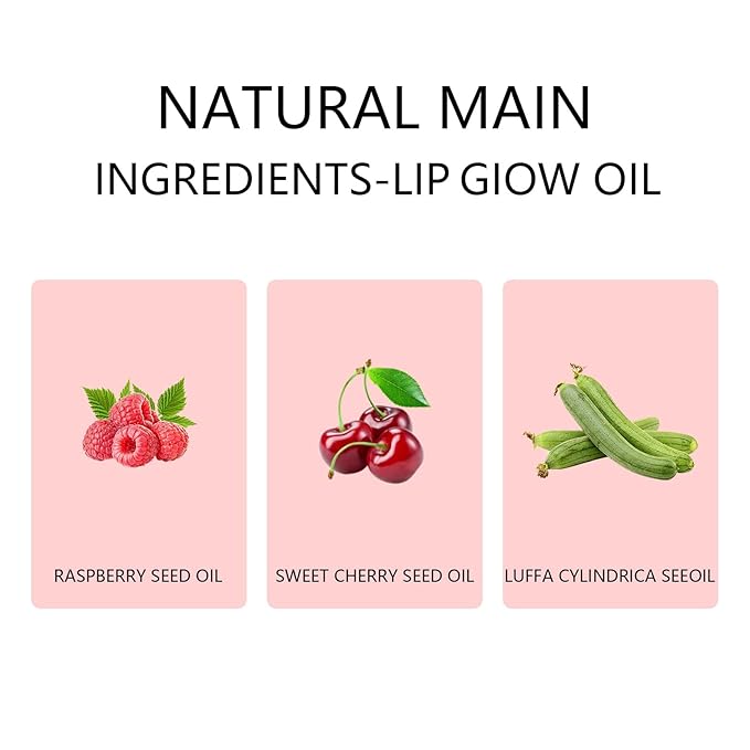 Hydrating Lip Glow Oil, Plumping Lip Gloss Transparent Lip Oil Tinted for Lip Care and Dry Lips, Non Sticky, Shiny and Moisturizing (02)