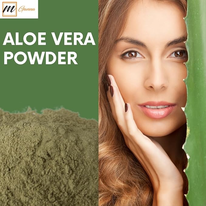 100% Natural Aloe Vera Leaf Powder Pure Aloe Barbadensis Natural Moisturizer Replenish Dry Skin Healthy Hair Care 0.50 LBS 227 Grams
