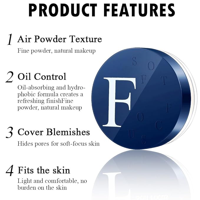 Oil Control Setting powder, Sebum Drying Powder, Waterproof, (04, 1)