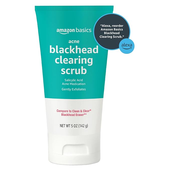 Amazon Basics Salicylic Acid Blackhead Clearing Scrub, 5 Fluid Ounces, 1-Pack