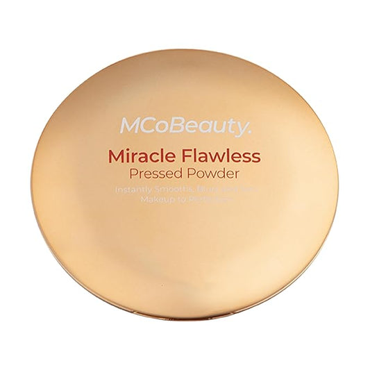 MCoBeauty Miracle Flawless Pressed Powder, Medium Warm Shade, Free Cosmetics