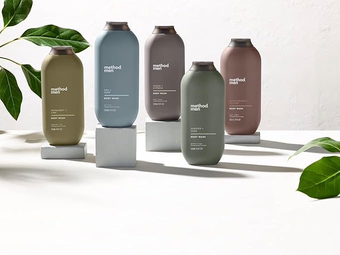 Method Men Body Wash, Juniper + Sage, Paraben and Phthalate Free, 18 fl oz (Pack of 1)