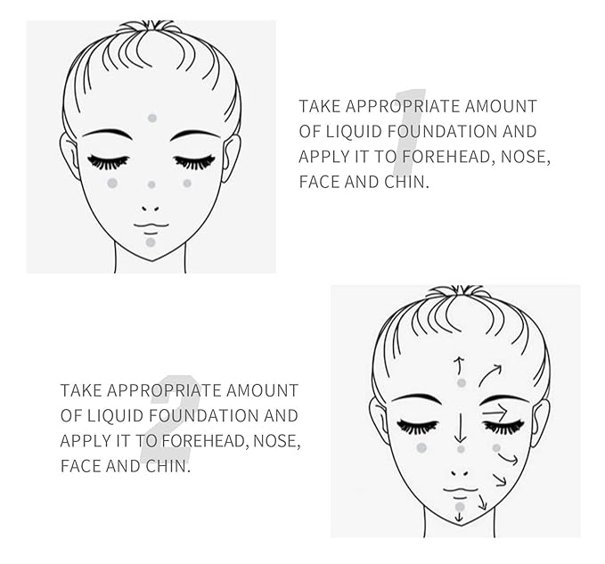 2 Pack PHOERA Foundation 103# Warm Peach and