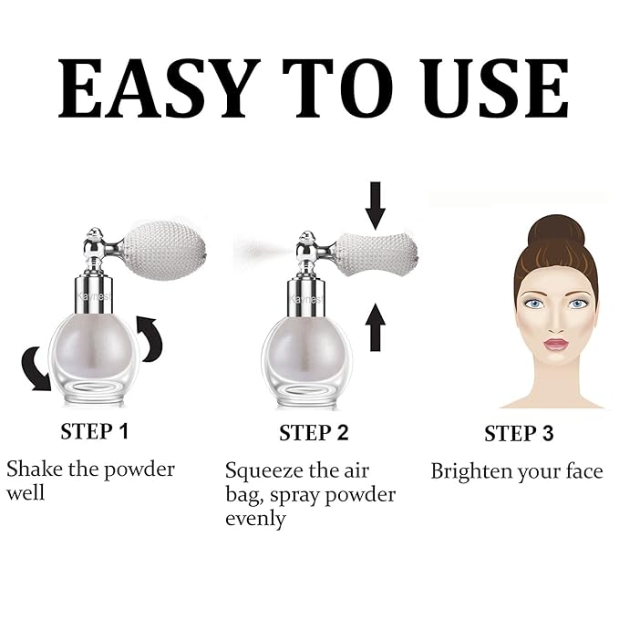 Shimmering Spray Powder Sparkle Powder, kaynest Body Glitter