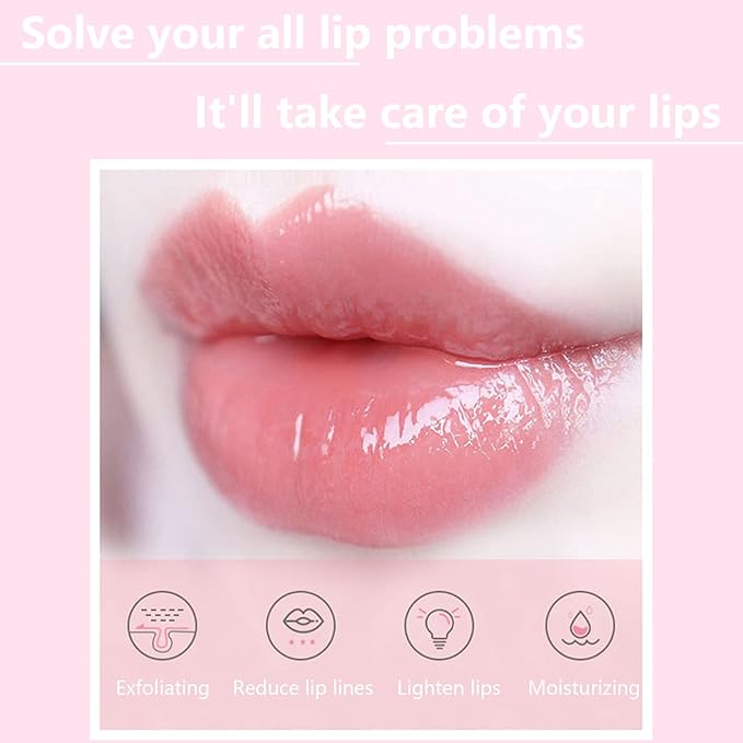 2PCS Bee Lip Balm Honey Lip Exfoliator
