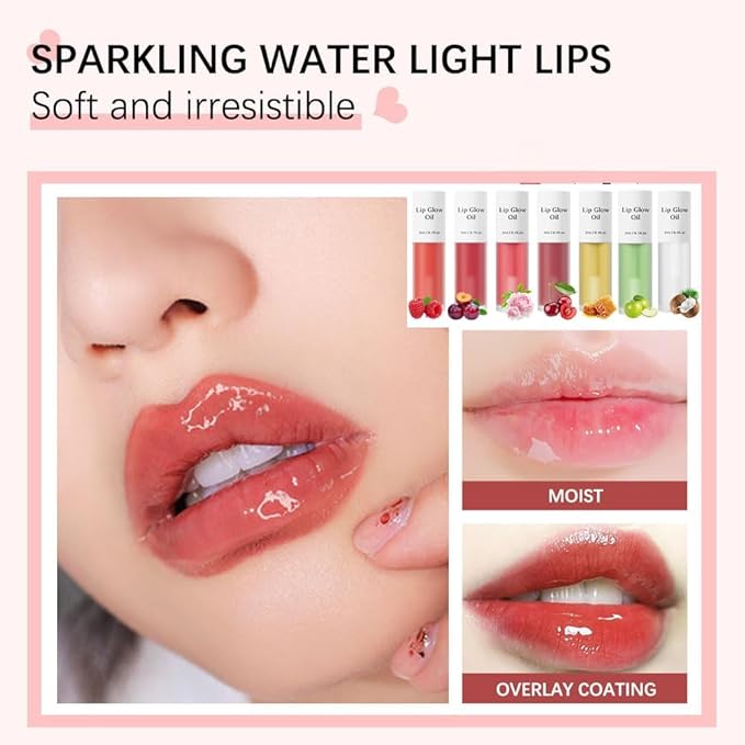 Hydrating Lip Glow Oil,Moisturizing Lip Plumper