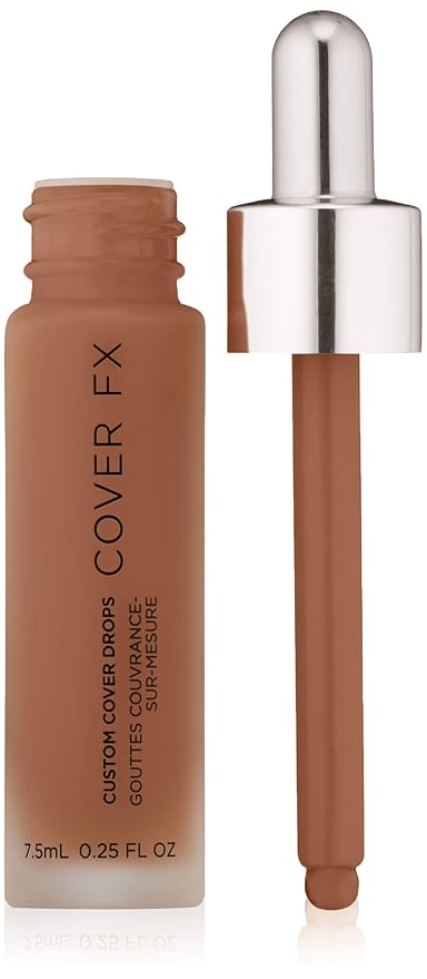 COVER FX Custom Cover Drops, Multi-Use Shade-Adjusting Liquid Deep 4
