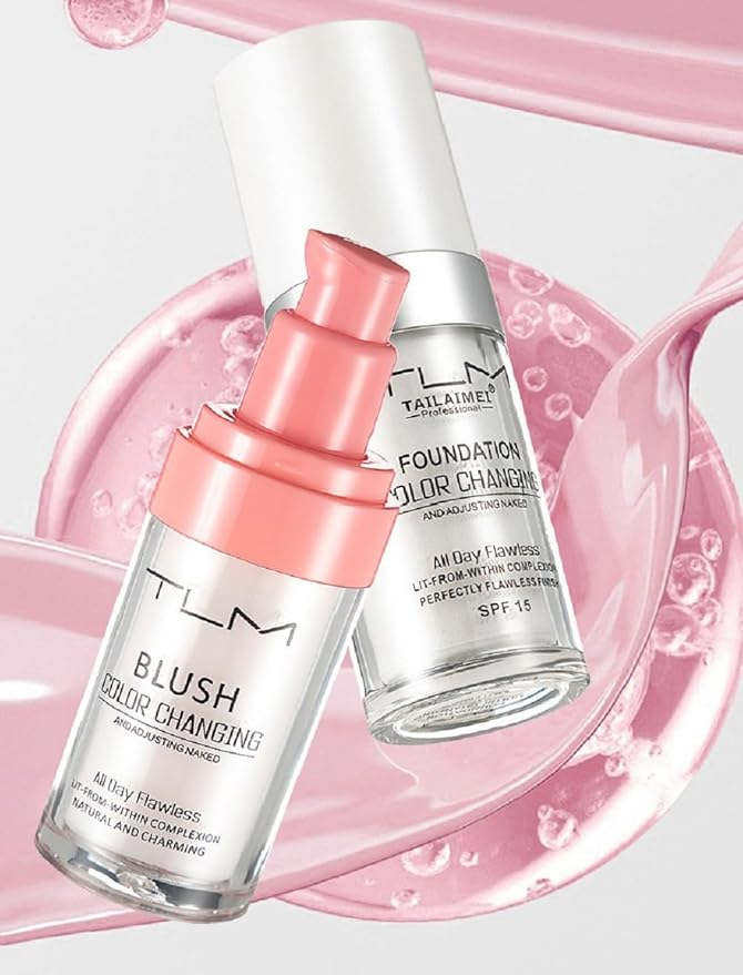 TLM Foundation Color Changing,and Adjusting Naked,All Day Flawless Face 30ML