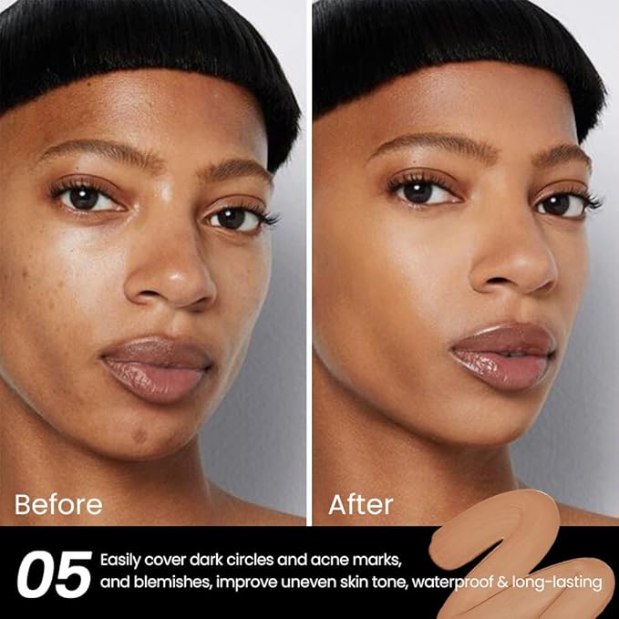 1 Pack Liquid Foundation Cream for Face Makeup,Durable