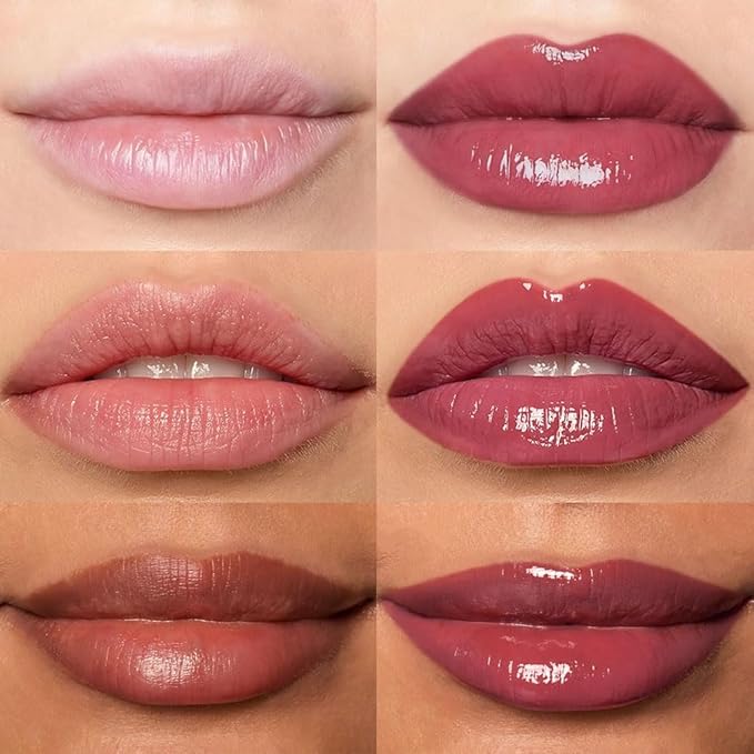 Hydrating Lip Glow Oil, Plumping Lip Oil, Tinted Lip Plumper Gloss,Younger-Looking Lips | Nourishing Long Lasting Non-Sticky Hydrating & Smoothing Lip Treatment Cruelty Free 07#