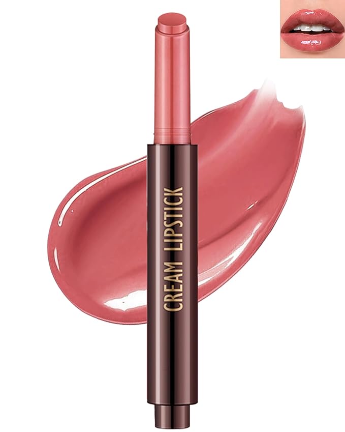 Hydrating Shimmer Lipstick,Moisturizing Jelly Lip Gloss,Shine Rose Red Lipstick Pen, Long Lasting Waterproof Tint Lip Balm Plumping Lip Stain Pen,Women's Day Makeup Gift for Women-05#