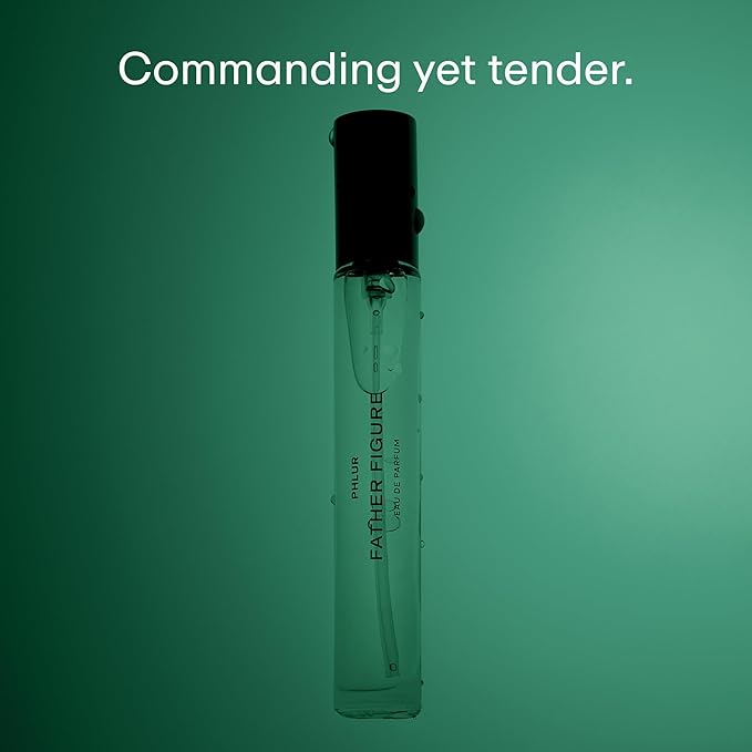 PHLUR Father Figure Eau de Parfum - Travel Size Perfume for Women & Men Fragrance - Green Fresh Fig Perfume with Iris, Jasmine, Patchouli, Sandalwood & Vanilla (9.5mL)