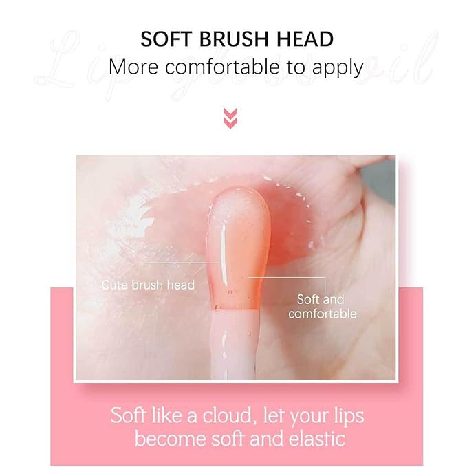 Hydrating Lip Glow Oil Set, Plumping Lip Oil Moisturizing Nourishing Shiny No-Sticky Transparent Tinted Lip Gloss Balm, Natural Lip Plumper Gloss Repairing Lightening (Cherry)