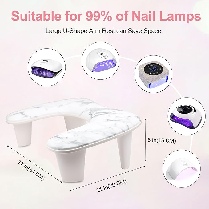 Arm rest for nails tech,u-shaped