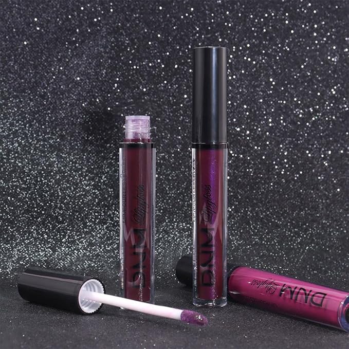 evpct 3Pcs Dark Purple Mauve Plum Maroon Matte Liquid Lipstick Lip Stain Sets for Women Matte+Lipstick Long Lasting Permanent 24 hr Hours Magic Lipstick 24 Hours original Waterproof 22#