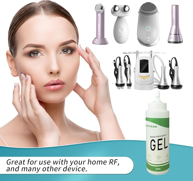 Hydrating Radio Frequency Gel, Facial Conductive Gel for Microcurent Body Contouring & Skin Tightening Pack of 1