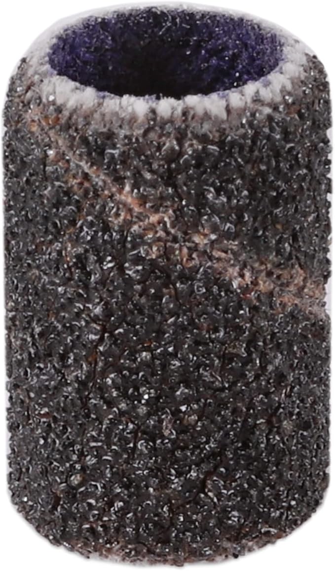 PANA 100 Pieces Nail Sanding Bands, Black, 100 Grit, Coarse, Plastic, Aluminum Oxide, Great Fit for Nail Drill Bits, Acrylic, Natural, Gel Nails