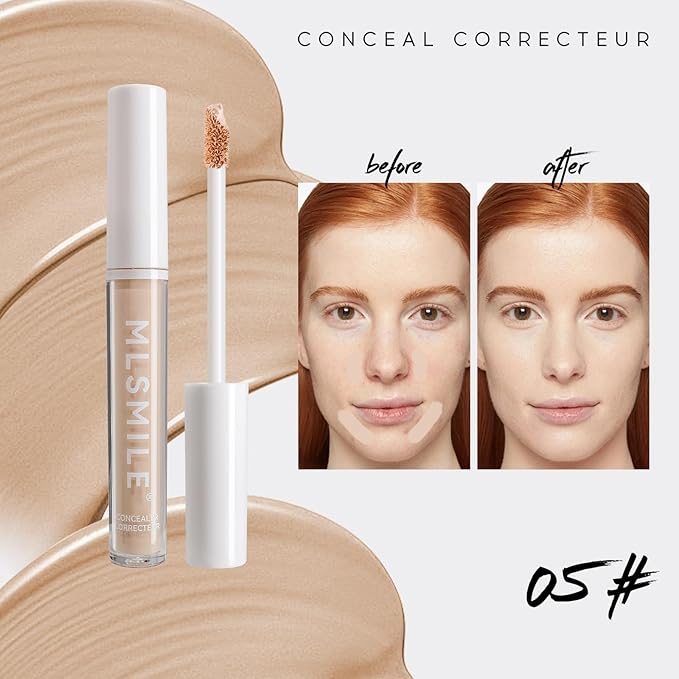Color Liquid Conceal Contour Foundation, Waterproof 8 Colors Tone, 05