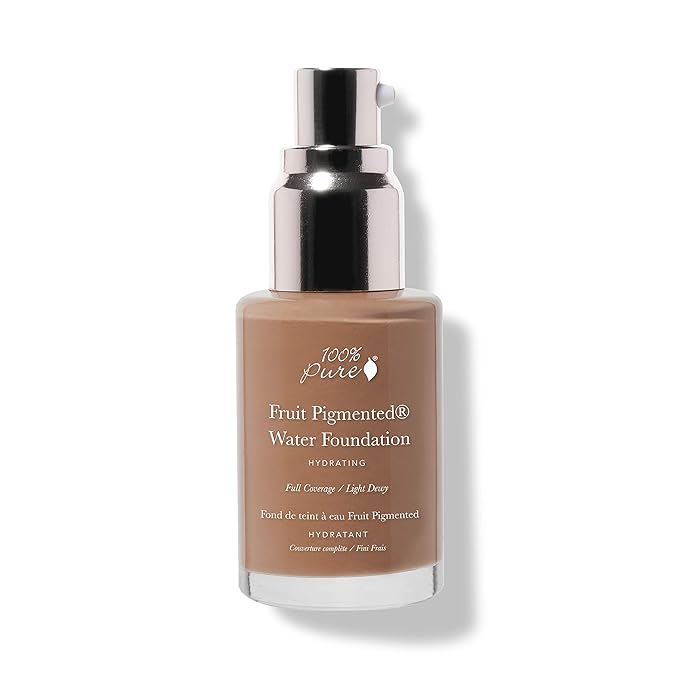 100% PURE Water Foundation Full Coverage Hydrating Makeup, Fl Oz
