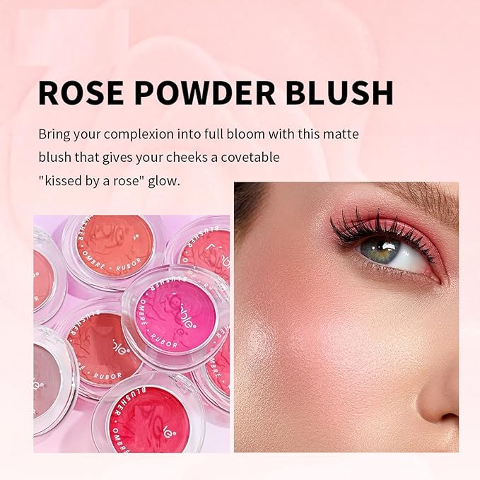 MAEPEOR Matte Face Blush 8 Colors Lightweight Natural (Color 05)