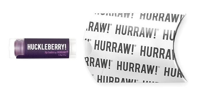 Hurraw! Huckleberry Lip Balm: Organic, Certified Palm