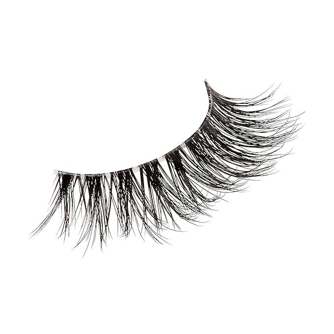 KISS Lash Couture LuXtensions Collection False Eyelashes, Flat Lash Technology, Super Slim Lash Band, Real Lash Extension Fibers, Reusable, Contact Lens Friendly Strip Lashes, Style Royal Silk, 1 Pair