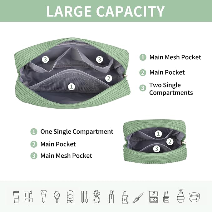 Magefy makeup bag for purse,