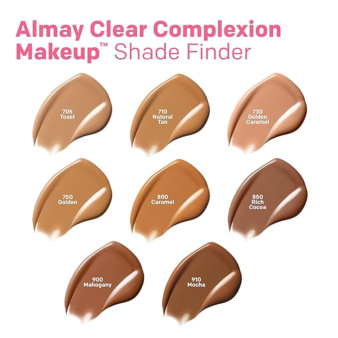 Almay Clear Complexion Acne Foundation Makeup with Salicylic of 2)
