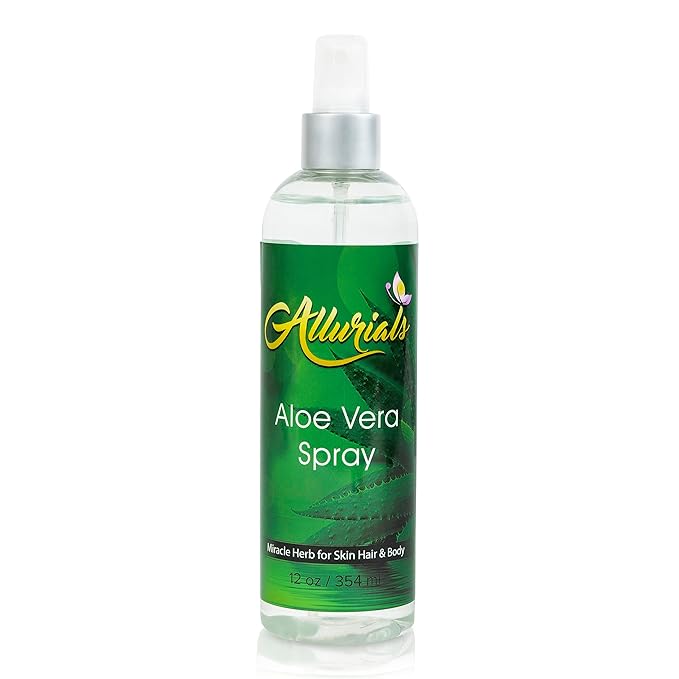 100% Pure & Organic Aloe Vera Spray, Clinically tested & Dermatologist approved, Hydrates & Heals Dry & Damaged Skin & Hair- 12 Oz