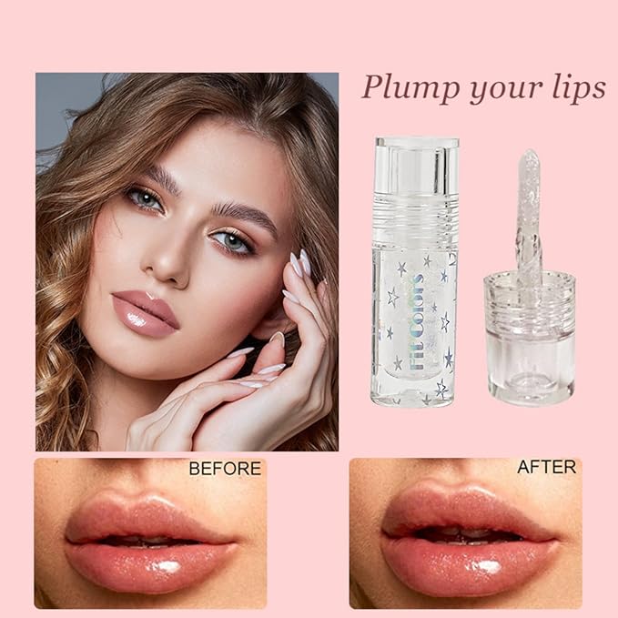 Hydrating Lip Glow Oil Set, Plumping Lip Oil Hydrating