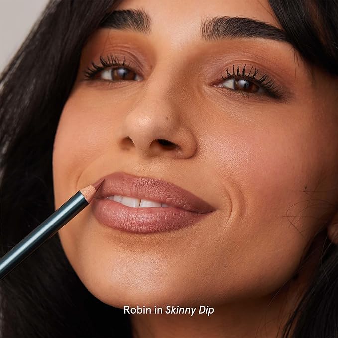 SOSHE Beauty - Soft Glide Lip Liner | Rich, Hydrating Formula | Glides Smoothly, No Skipping or Dragging | Cruelty-Free, Certified Plastic Negative (Skinny Dip - Cool Nude)