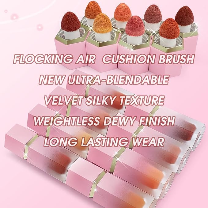 Liquid Blush for Cheeks, Soft Cream Blush with EBULLIENT-Cool Pink