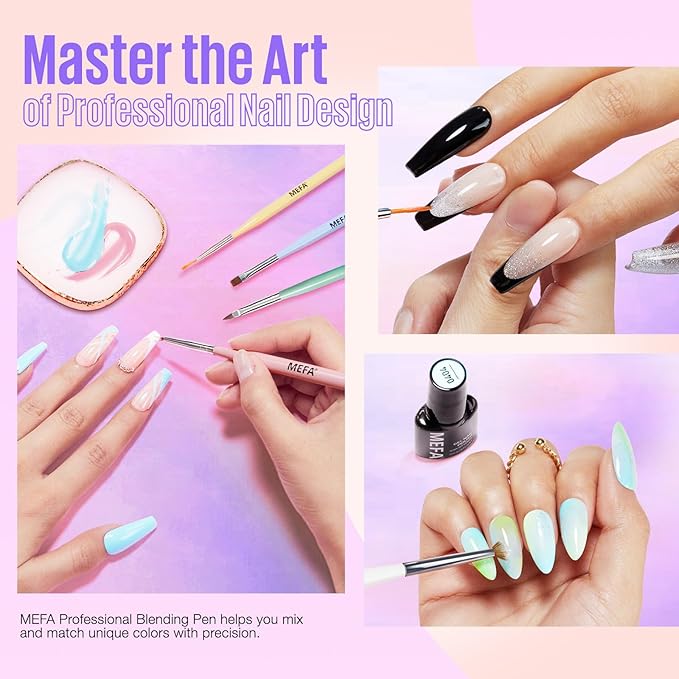 MEFA Nail Art Brushes Set,