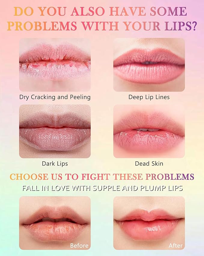 Hydrating Lip Glowy Balm, Ultra-Nourishing Lip Balm-01#Peach