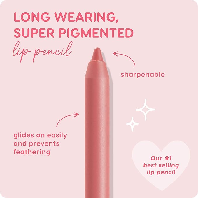 ColourPop Lippie Lip Pencil - High-Pigment, Long-Lasting Lip Liner - Sharpenable Lip Liner Pencil for High-Impact Lip Color - Vegan, Cream Formula with Precise Application - Oh Snap (0.04 oz)