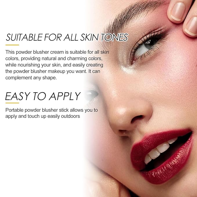 Multi-Use Makeup Blush Stick, Cream Blush Stick, Tinted * 9.1cm)