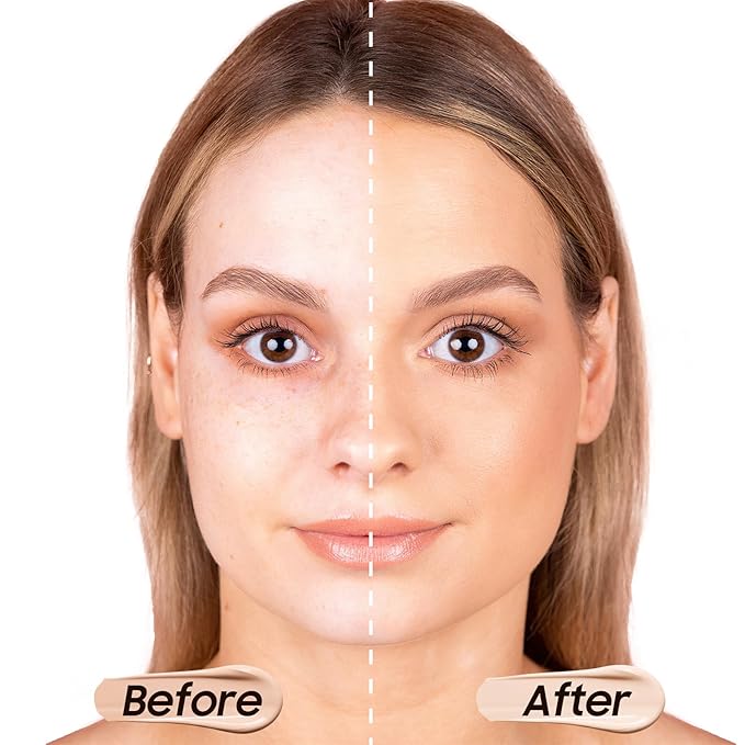 Matte Full Coverage Liquid Foundation - Lightweight & Buff Beige)