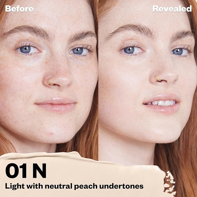 Kosas Revealer Concealer - Medium Coverage Makeup with 01 N)