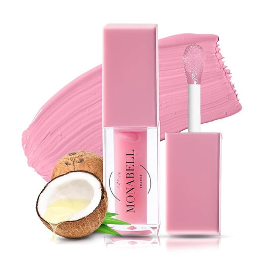 Hydrating Lip Glow Oil - Plumping Lip Oil Gloss Tinted for Lip Care and Dry Lips, Non Sticky & Fresh Texture, Shiny and Moisturizing (Mercury)