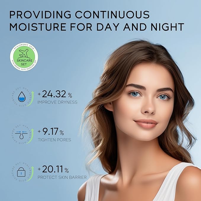 Hydrating Skin Care Set, Hyaluronic Acid