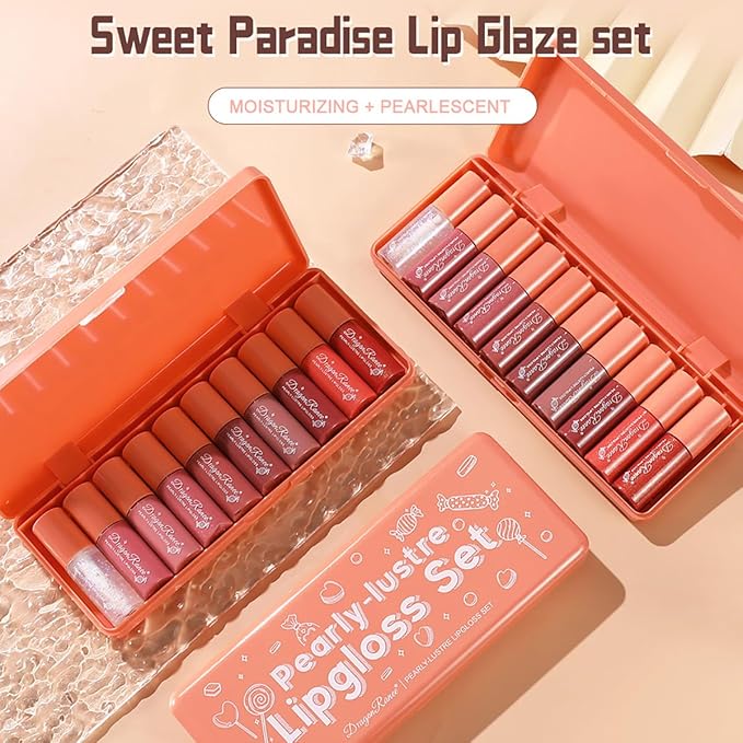 10 Colors Lip Tint Stain Set, Korean Plumping Plumping