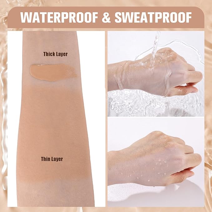 UCANBE Matte Liquid Foundation with Brush, Skincare Serum fl. oz.